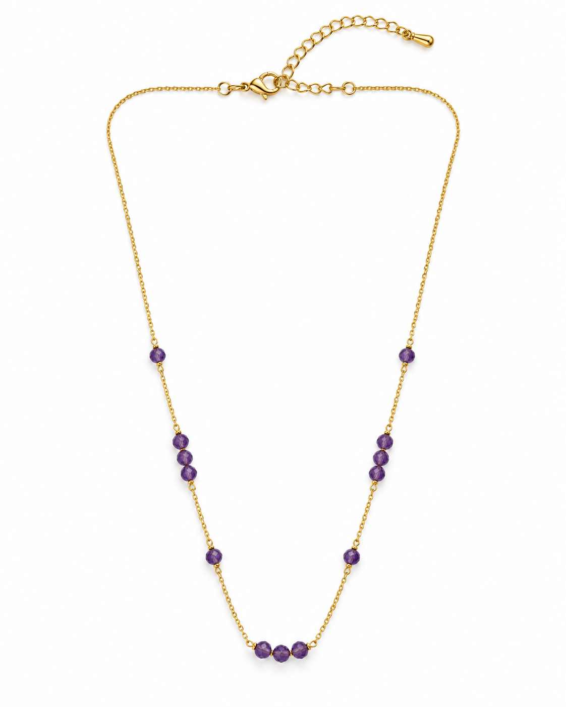 Amethyst Arc Necklace