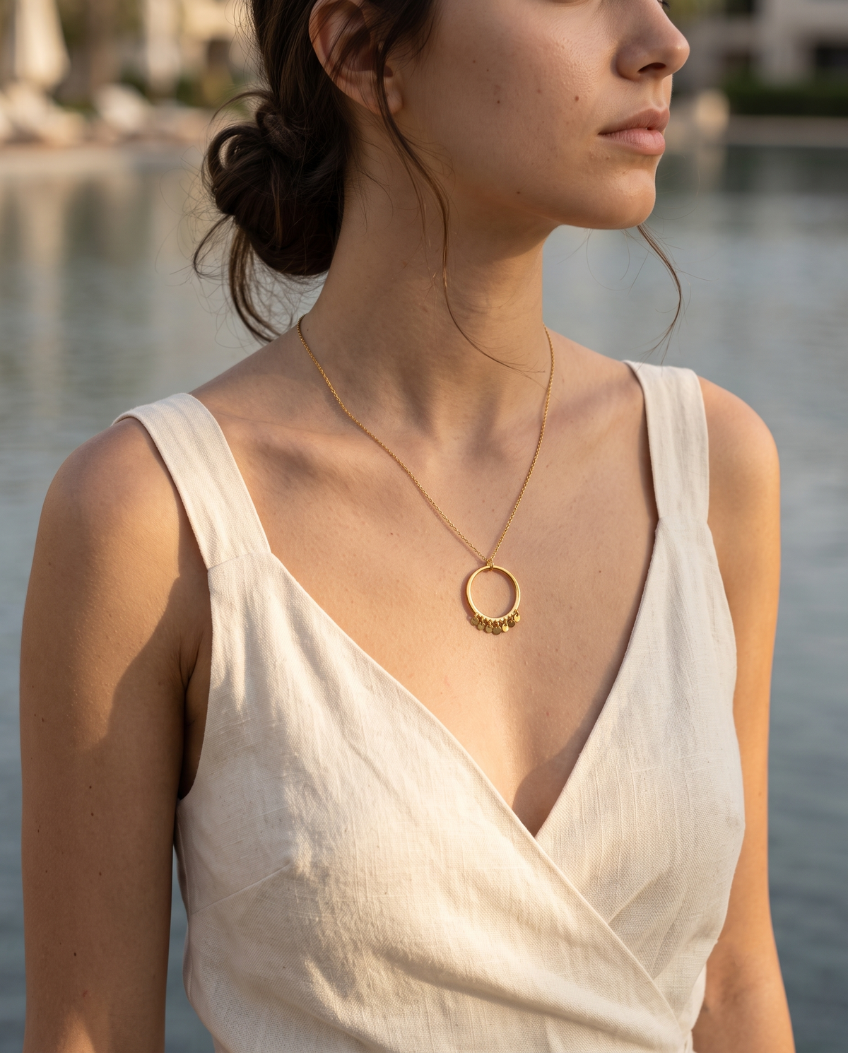 Halo Charm Necklace