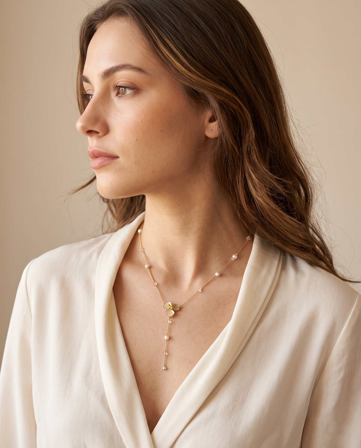 Roselle Cascade Necklace