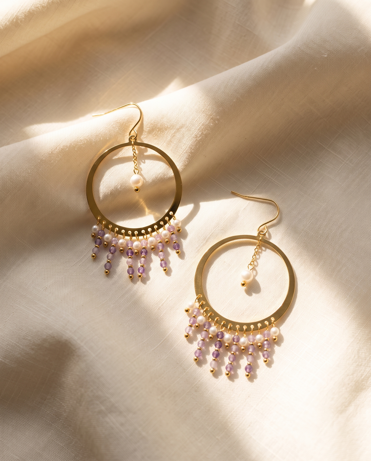 LYSANDRA LILAC EARRING