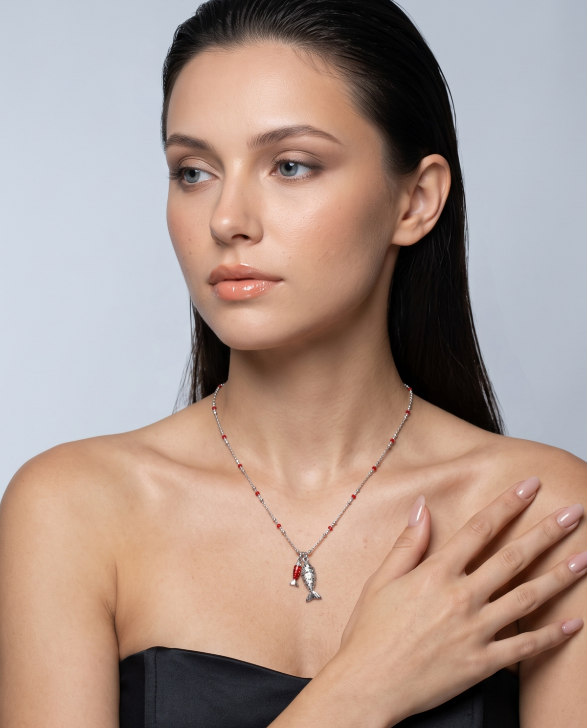 Mariner Fish Charm Necklace