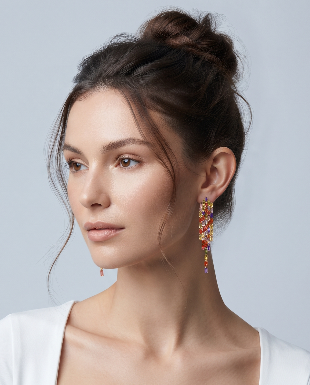 PRISM MULTICOLOUR DROP EARRINGS