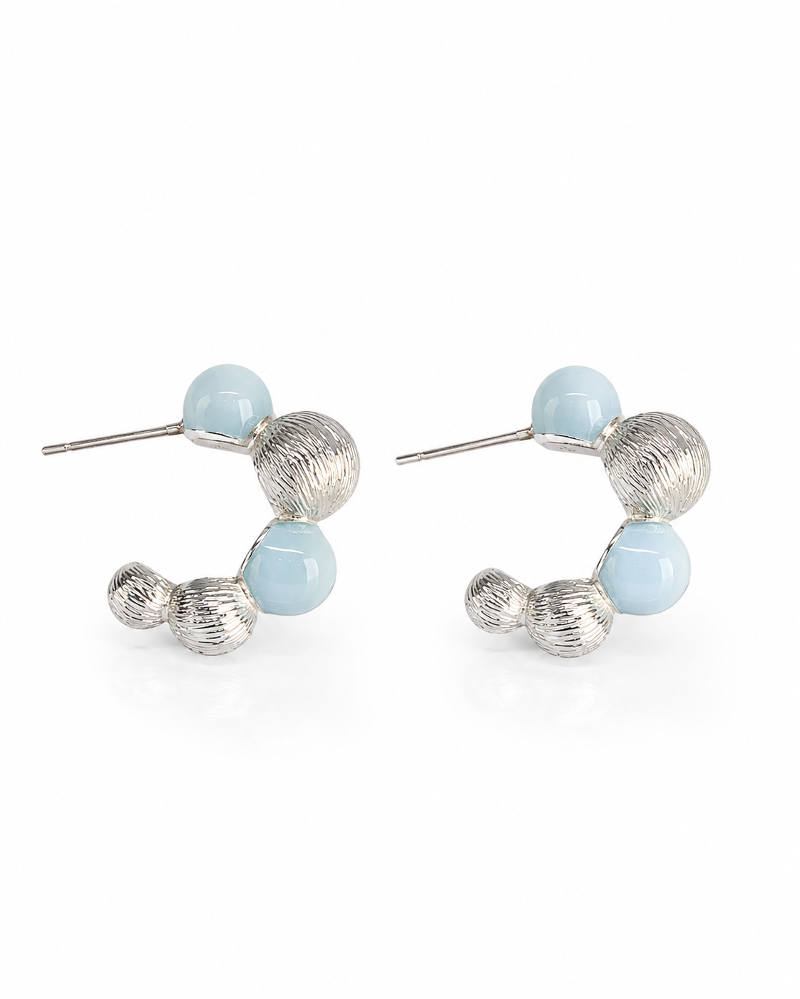 ORBIT FROST BEAD EARRING