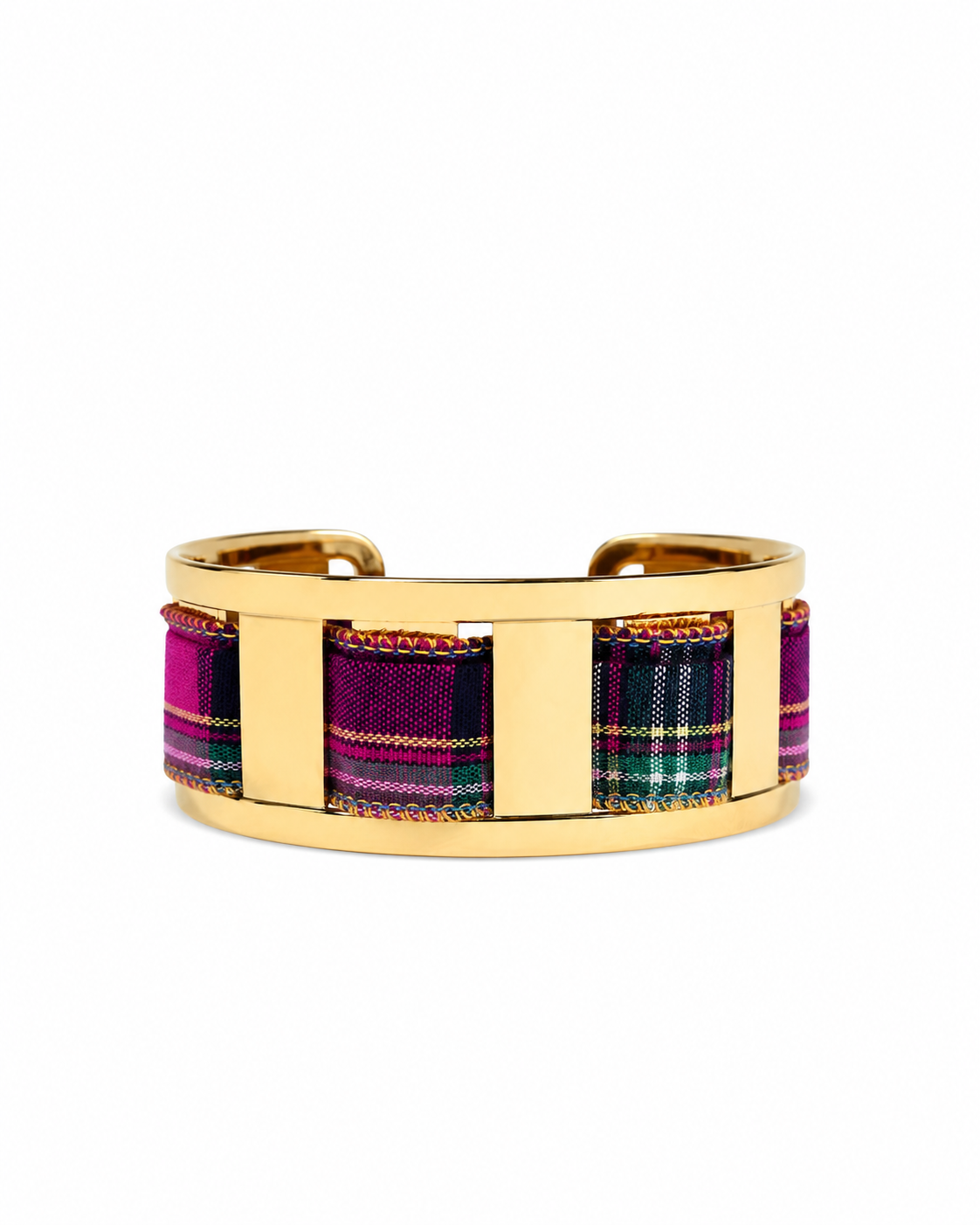 MODERN TARTAN SILK HANDCUFF