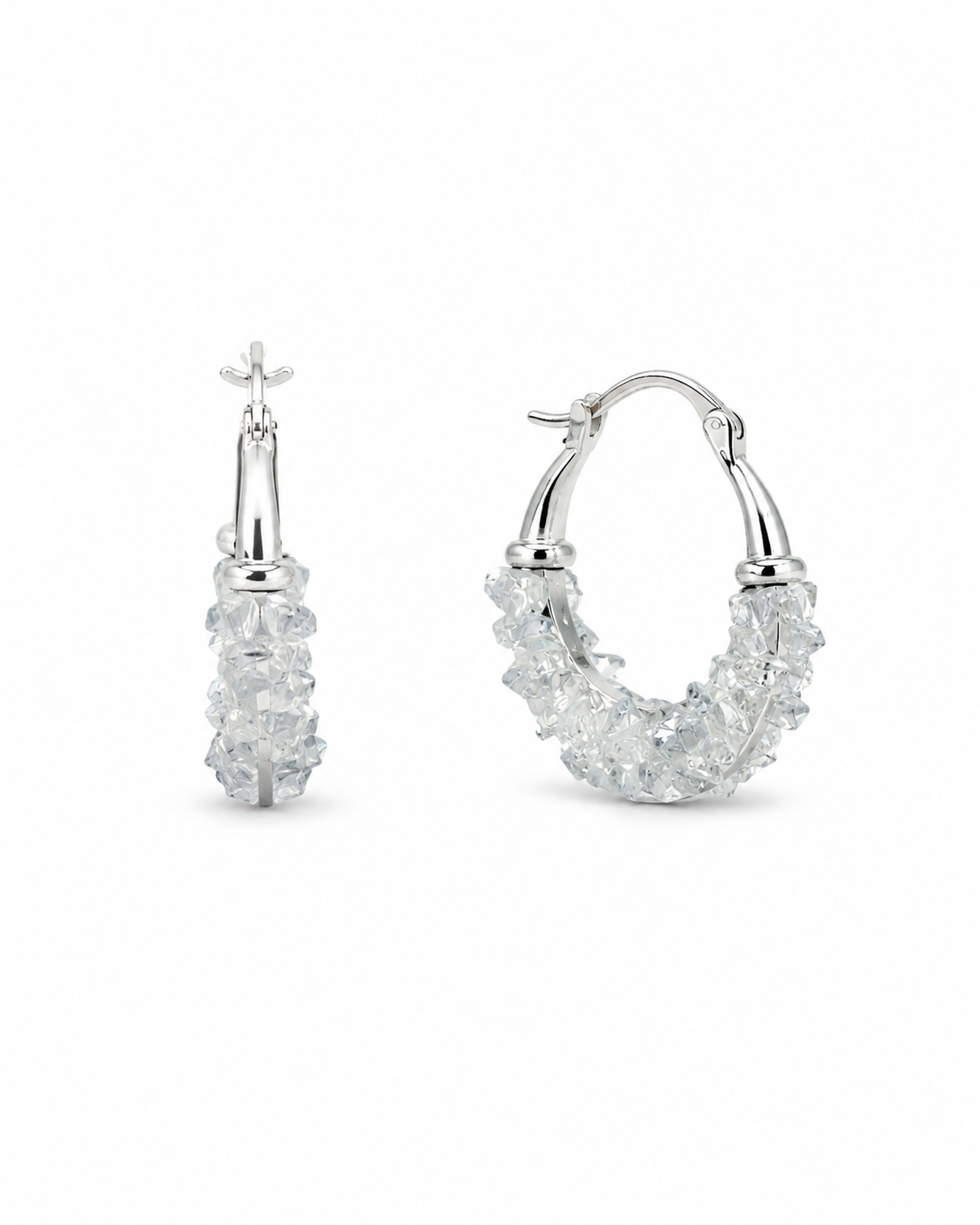 GLACIER MOSAIC HOOP EARRING
