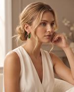 FOREST BEAD HOOP EARRING