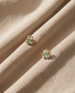 MINT GREEN PEARL CLUSTER STUD EARRING