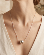 Polished Sphere Pendant Necklace – view 3
