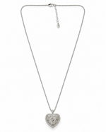 Filigree Crystal Heart Necklace – view 1
