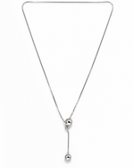 Sphere Slider Lariat Necklace – view 1