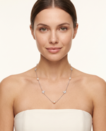 Butterfly Pearl Station Necklace – view 2
