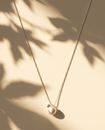 Brushed Sphere Charm Necklace – view 4