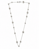 Dimpled Cube Station Necklace – view 1