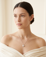 Quilted Puff Heart Necklace – view 2
