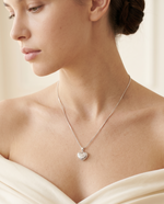 Quilted Puff Heart Necklace – view 3