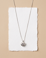 Quilted Puff Heart Necklace – view 4