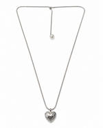 Textured Puff Heart Necklace – view 1