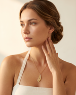 Crystal Feather Pendant Necklace – view 2