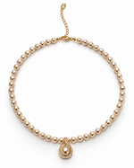 TWISTED TEARDROP PEARL NECKLACE