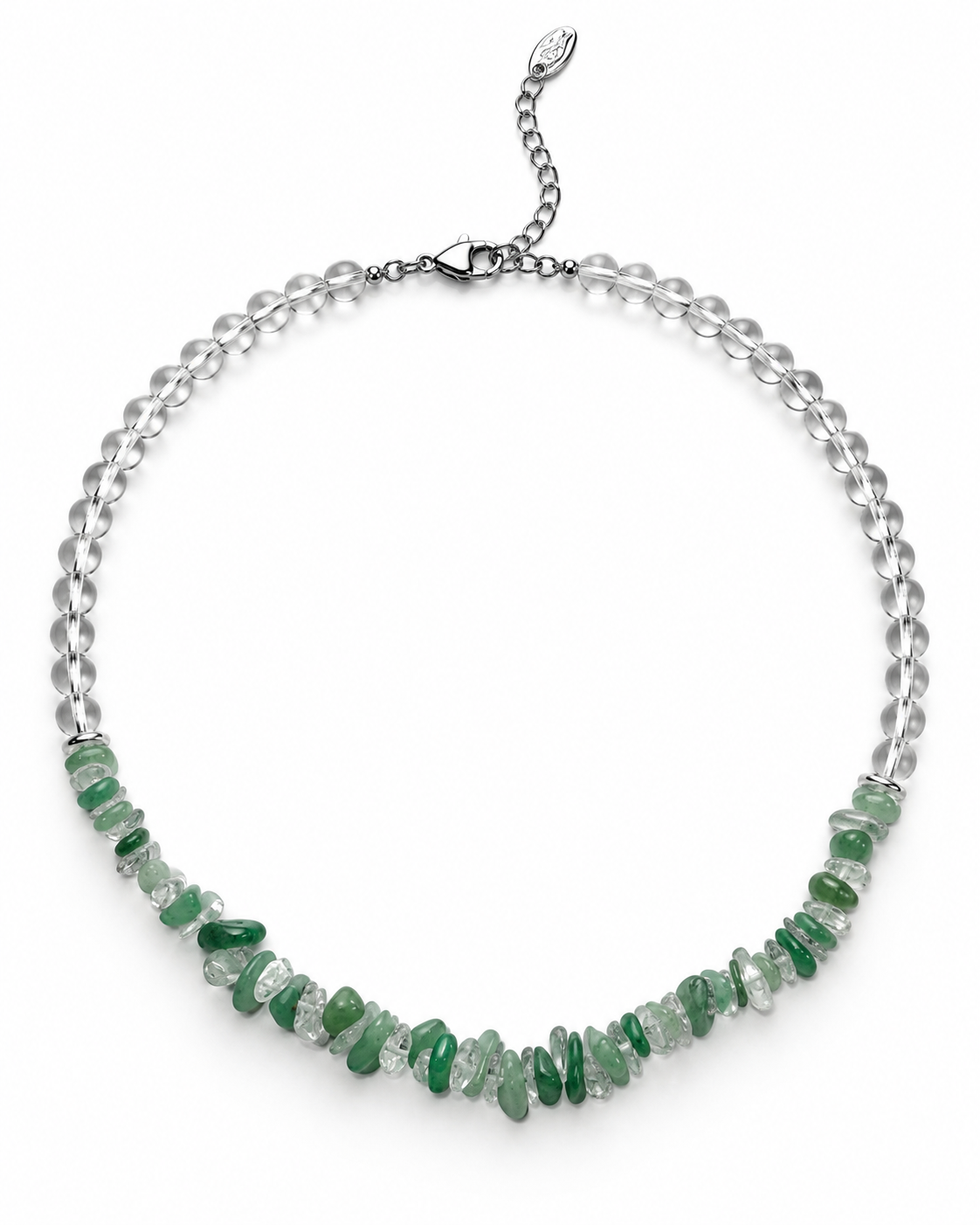 GREEN CHIP BEAD NECKLACE