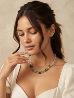 GREEN CHIP BEAD NECKLACE