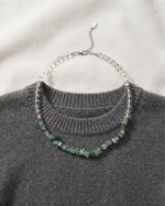 GREEN CHIP BEAD NECKLACE