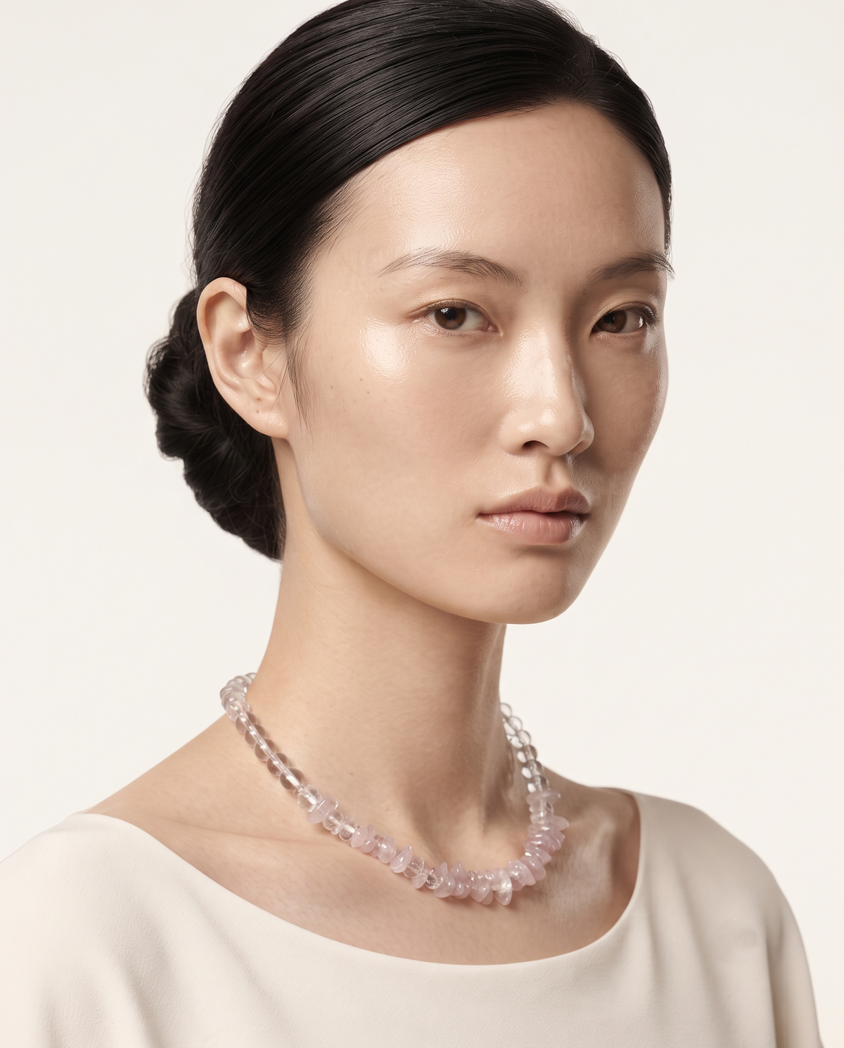 PINK CHIP BEAD NECKLACE