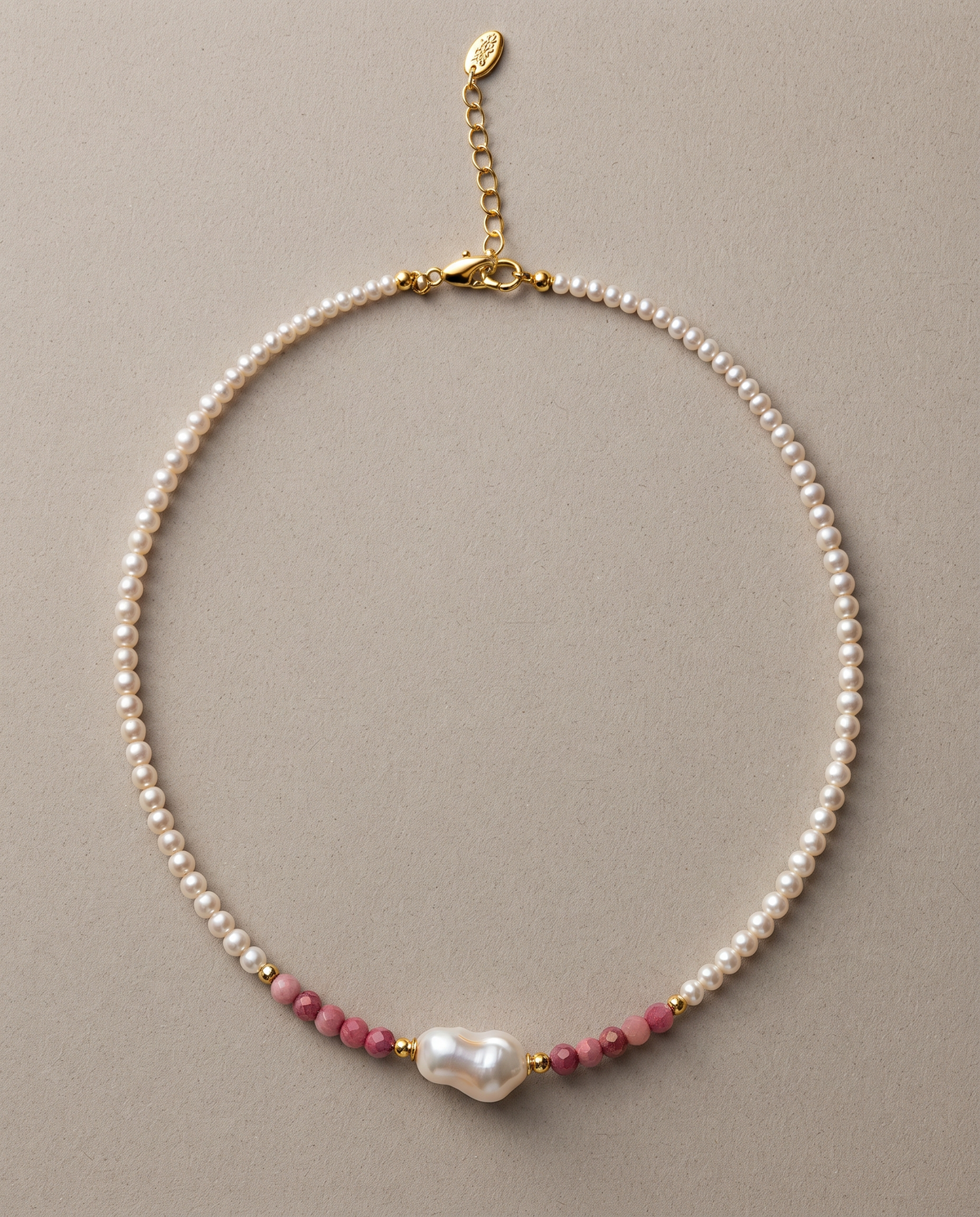 BAROQUE PEARL ACCENT NECKLACE
