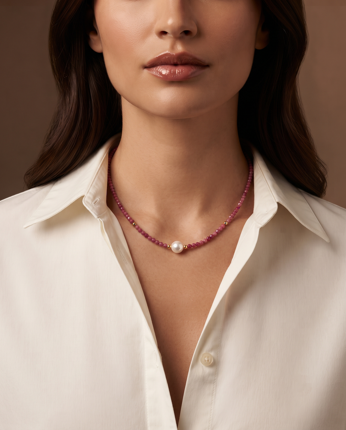CENTRE PEARL BEAD NECKLACE