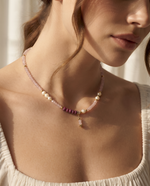 BEADED DROP ACCENT NECKLACE