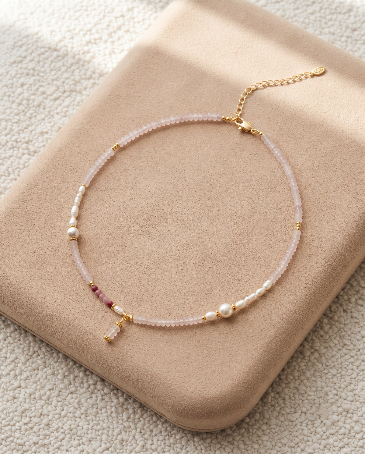 BEADED DROP ACCENT NECKLACE