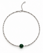 GREEN ORB LINK NECKLACE