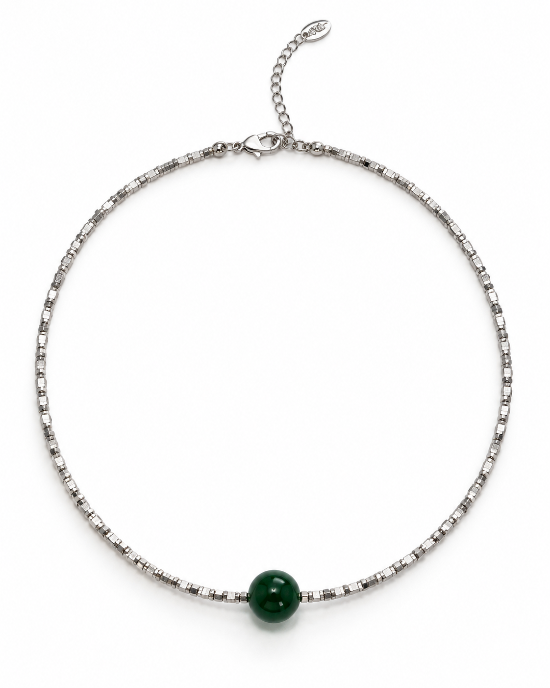 GREEN ORB LINK NECKLACE