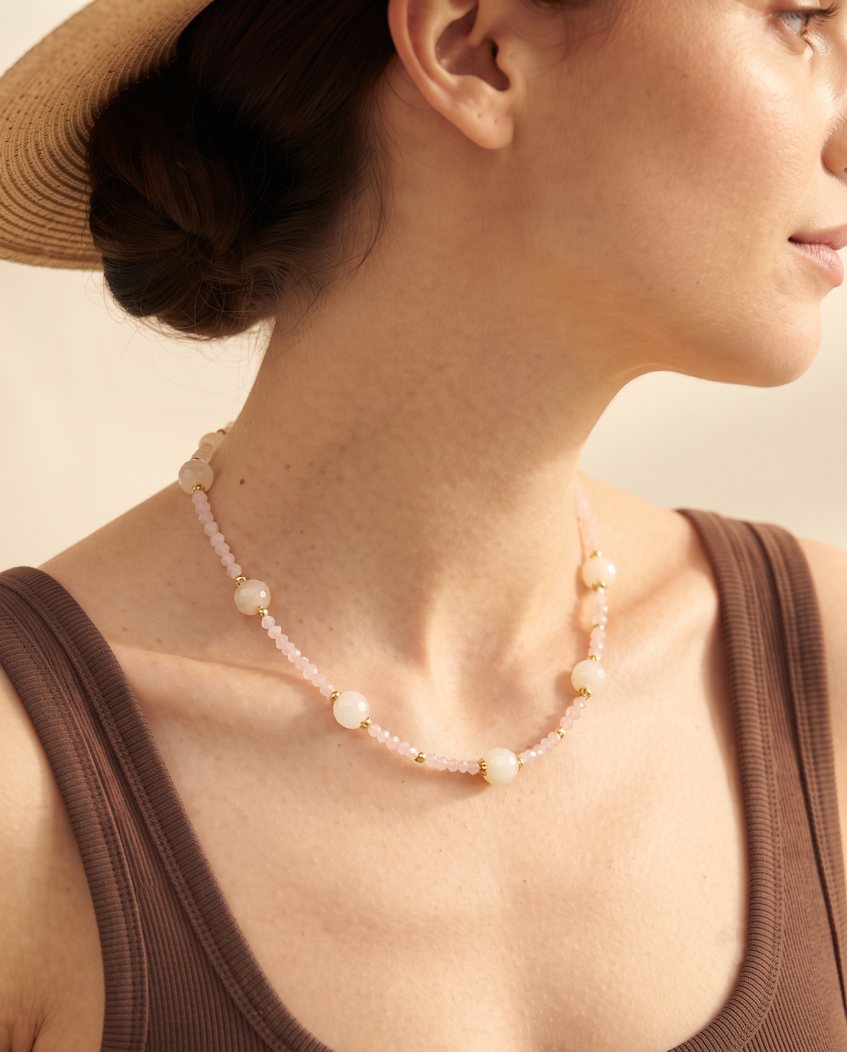 BALANCED ORB BEAD NECKLACE