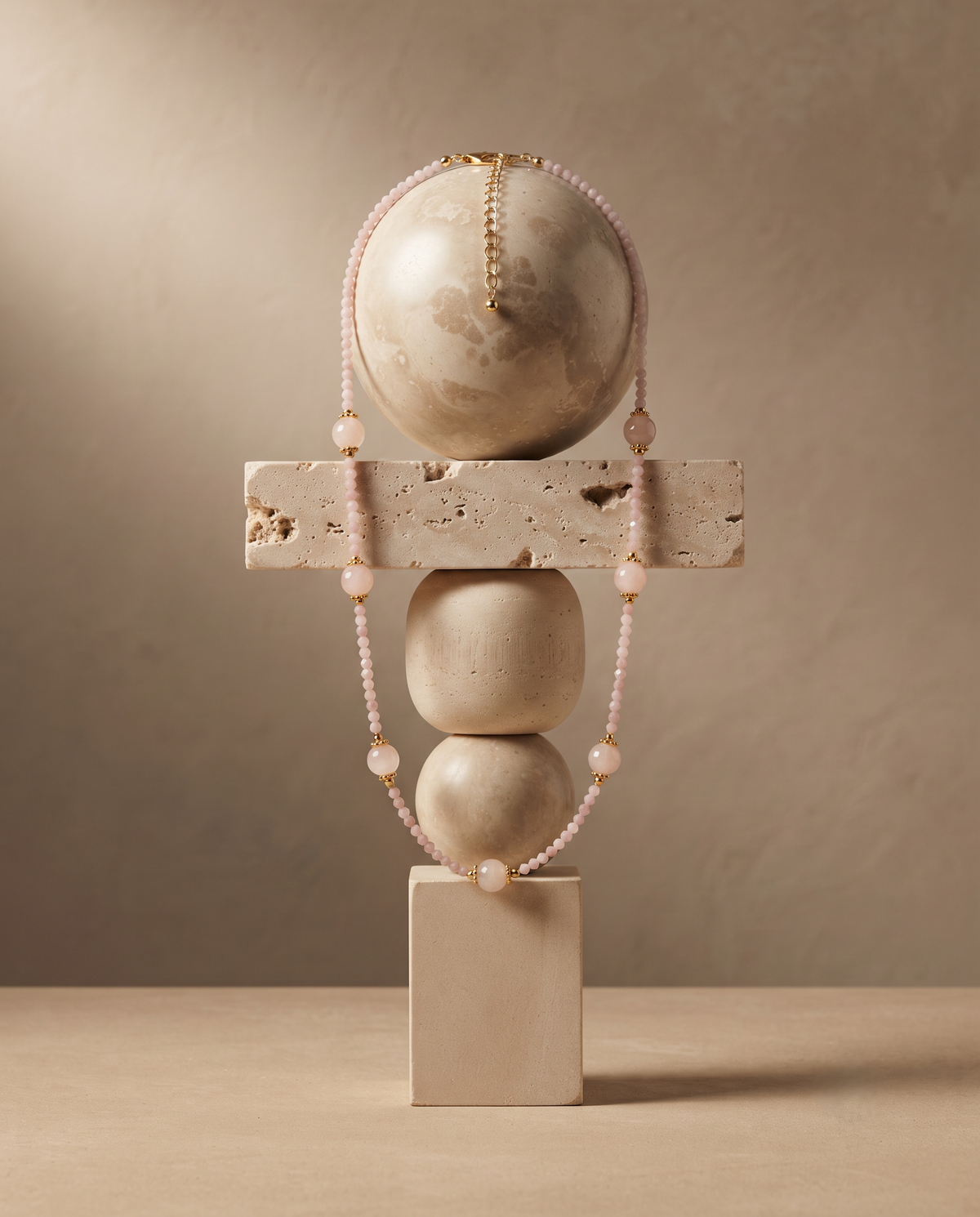 BALANCED ORB BEAD NECKLACE