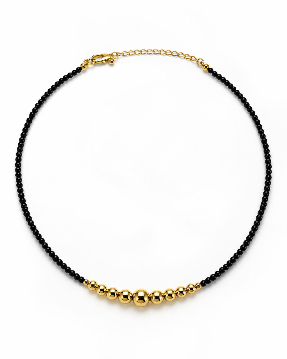 GRADUATED ORB BEAD NECKLACE