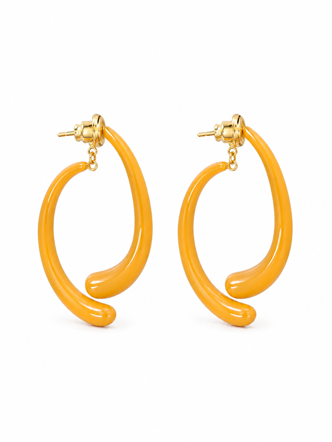 SAFFRON FLUID LOOP EARRING